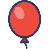 Un globo rojo
