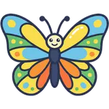 Una mariposa